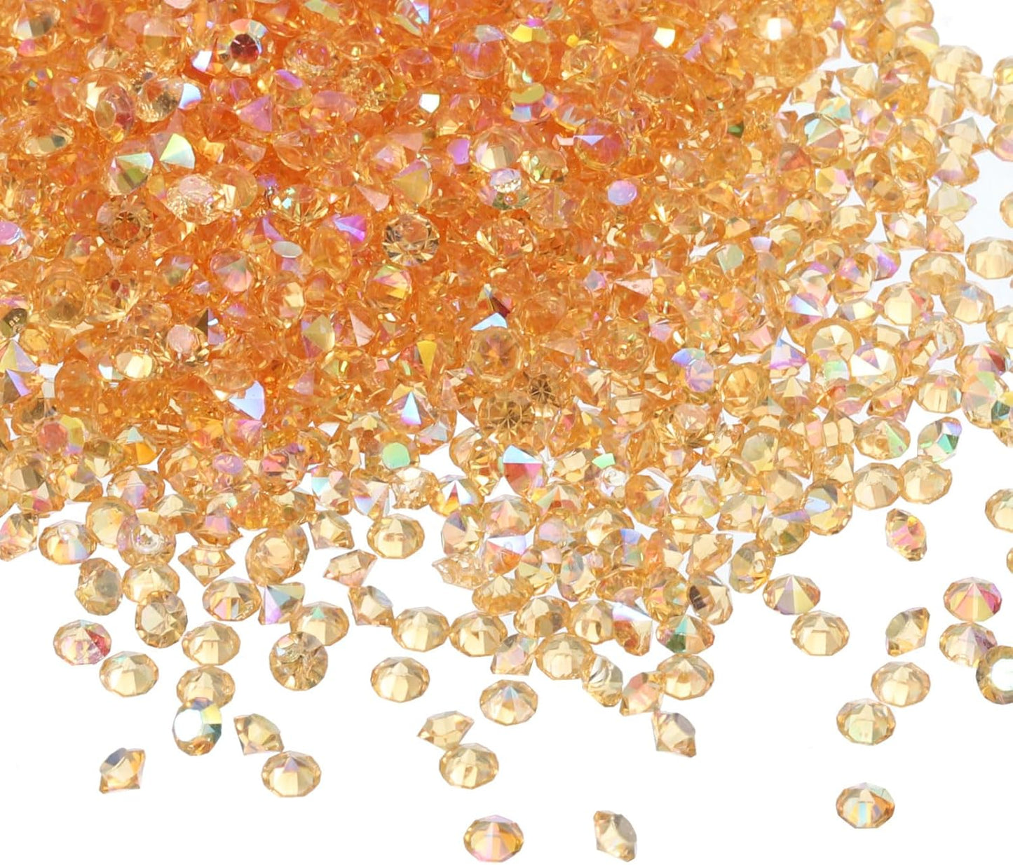 PATIKIL 14000Pcs Wedding Table Scatter Confetti Crystals 3mm Acrylic Diamonds Vase Fillers Gems for Table Centerpiece Decorations Bridal Shower Party, Yellow AB