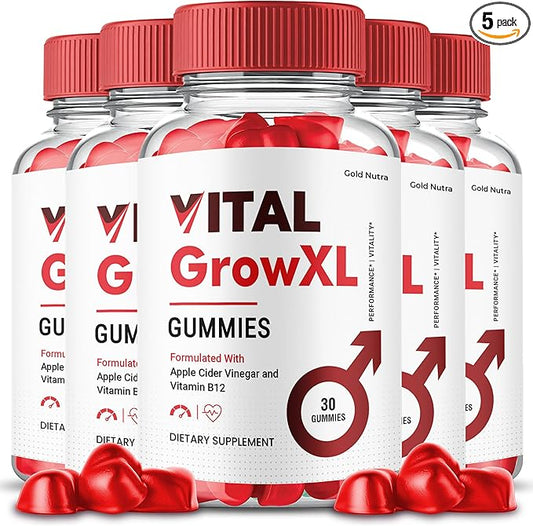 Vital Grow XL Gummies for Men, Vital Grow Male Gummies Maximum Strength (5 Pack)