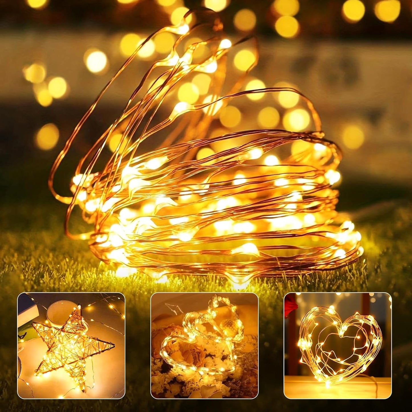 btfarm 20 Pack Fairy Lights Battery Operated with Timer, 10FT 30LED Twinkle Lights Waterproof, Copper Wire Christmas String Lights Battery Powered for Indoor Outdoor Wedding Party Holiday Decorations