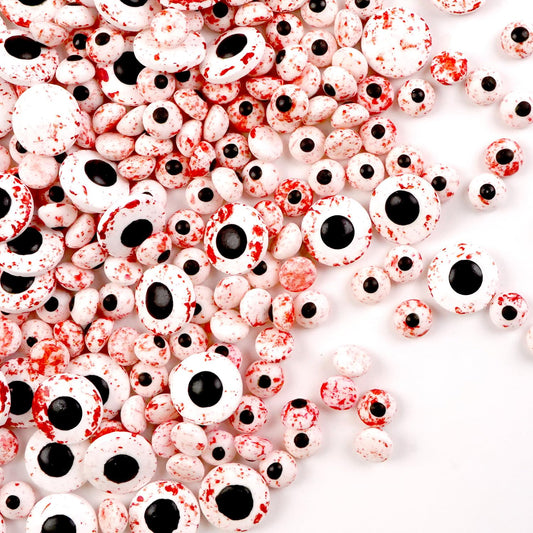 Halloween Edible Bloody Red Eyeballs Eye Ball, Candy Eyeballs Mix Sprinkles for Cake Decorating, 150g/5.29oz, Perfect for Cake Decoration, Cupcake Decorations Ice Cream Toppings