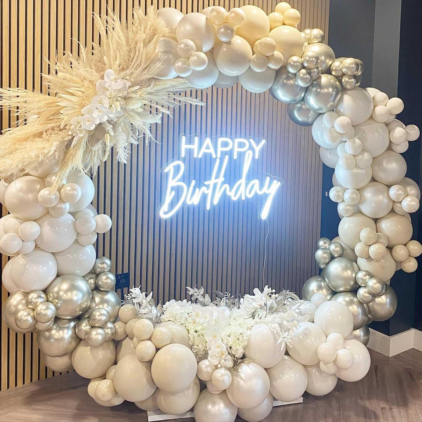 Sand White and Gold Confetti Balloons, 12 Inch Metallic Gold Beige Latex Balloons for Boho Birthday Wedding Bridal Baby Shower Engagement Anniversary