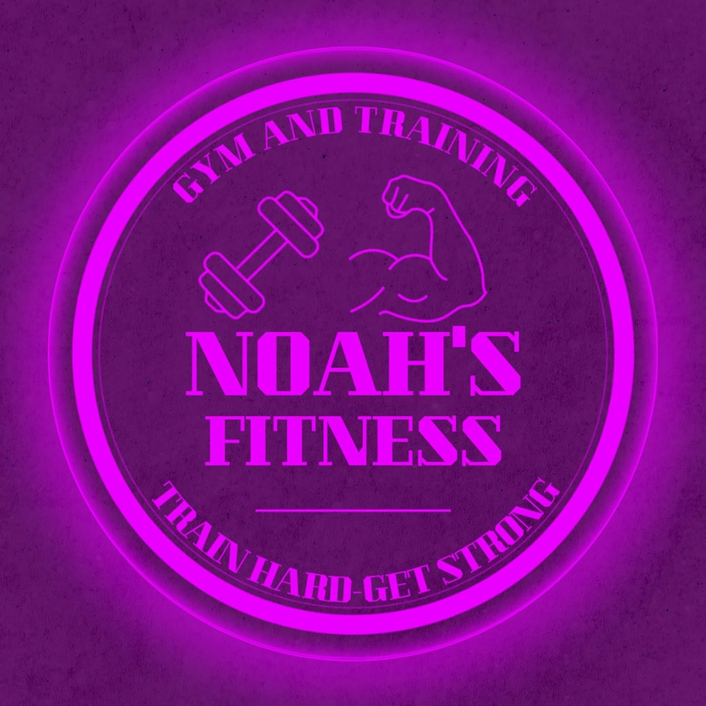 Custom Gym LED Sign – Personalized Color Changing Acrylic Wall Decor for Home Gym, Workout Room, or Man Cave (Gym, 12 INCHES)