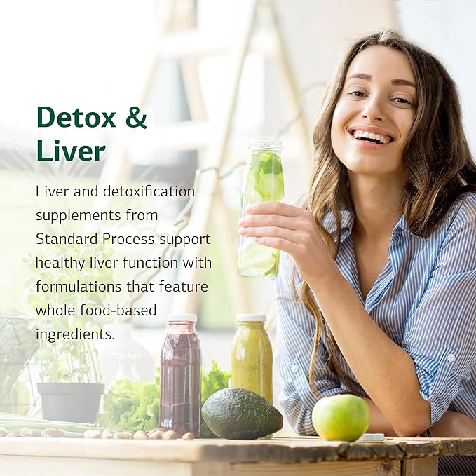 Standard Process SP Cleanse - Healthy Kidney & Liver Support Supplement - Formula Aids Gallbladder Function - Digestive Support Supplement with Apple Pectin, Barley, Beetroot & More - 150 Capsules