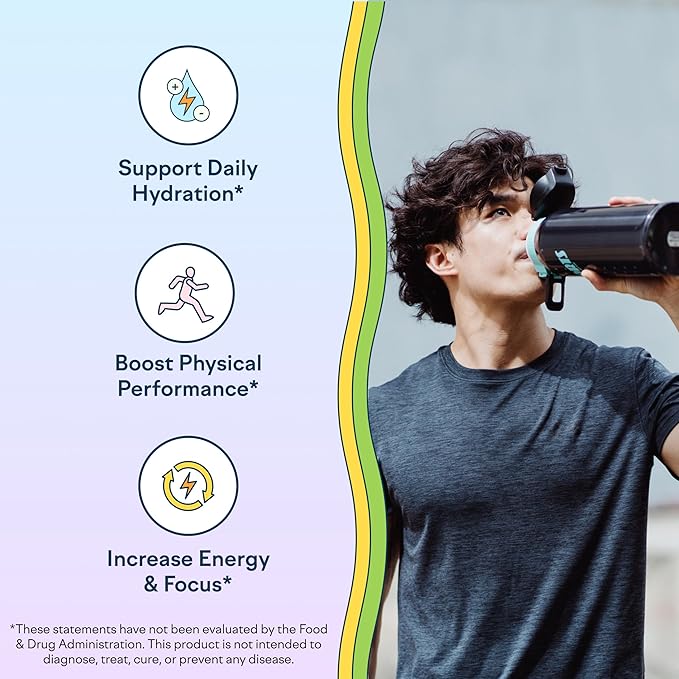Feel Goods Hydration Hero, 1,000mg Electrolytes Powder, Sugar Free, Magnesium, Organic Aloe Vera, L Theanine, Vitamin C & B12, Non GMO, Keto, Vegan, Electrolyte Packets | Lemon Lime, 15 Count
