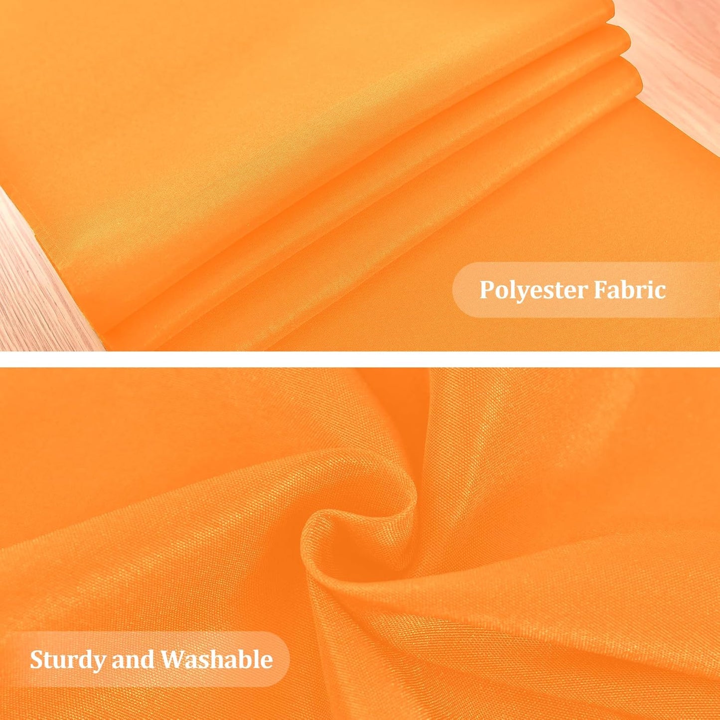 Farmhouse Orange Table Runner Dining Table Runners 48 Inches Long Coffee Table Runner for Dresser Living Room Bedroom Holiday Party Banquet 12X48 Inch