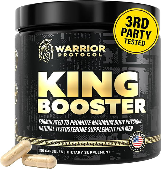 Testosterone Support for Men - Male Enhancing Supplements & Vitality Pills | Testosterone Supplement for Men w/ Turkesterone, Tongkat Ali & Fadogia Agrestis | Boost Muscle Growth, Stamina & Recovery