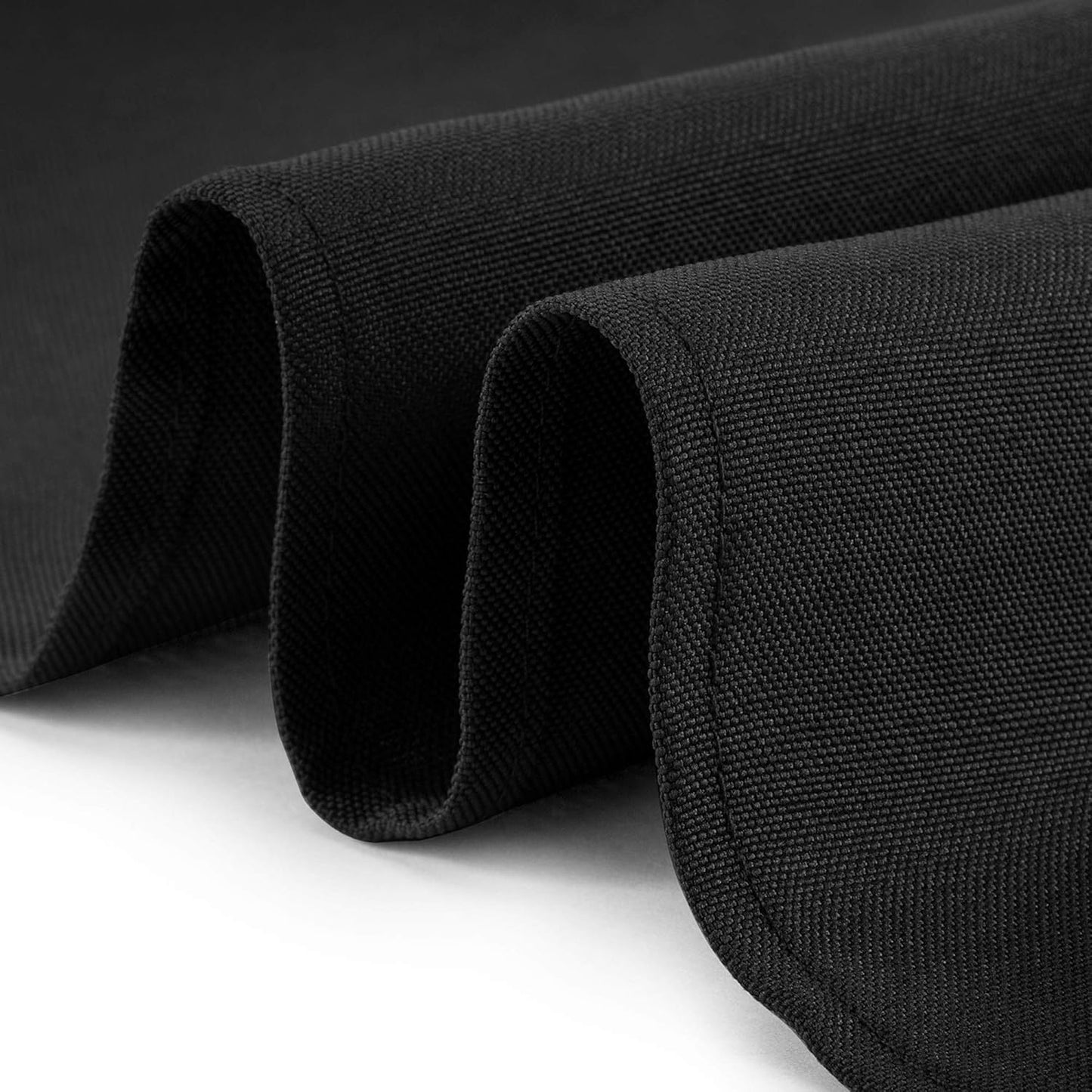 Lann's Linens - 70" Square Premium Tablecloth for Wedding/Banquet/Restaurant - Polyester Fabric Table Cloth - Black