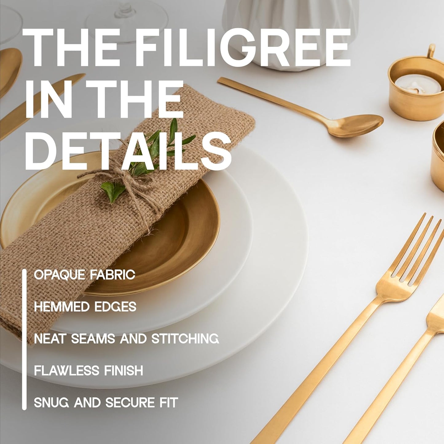 Stretch Spandex Table Covers 4FT, Pack of 2 Fitted Tablecloths for Rectangle Tables, Stretchy Wrinkle Resistant Folding Table Cover, White