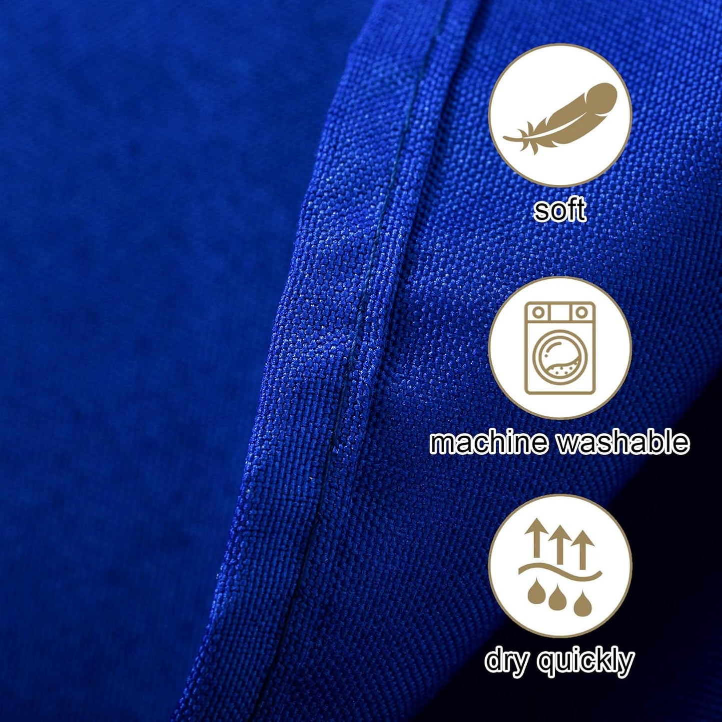 Ascoza 2pack 70 Inch Royal Blue Round Tablecloth in Washable Polyester Fabric for Wedding/Banquet/Restaurant/Parties
