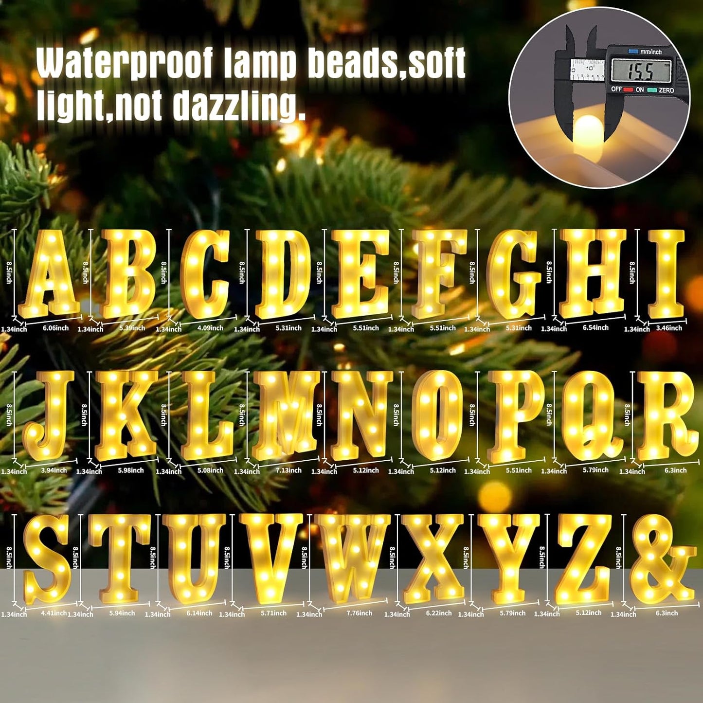 Light Up Letters F,LED Sign Marquee Letters 26 Alphabet for Party Birthday Name,Wedding,Christmas Decorations,Personalized Name Sign Letter for Centerpieces Table and Wall Decor