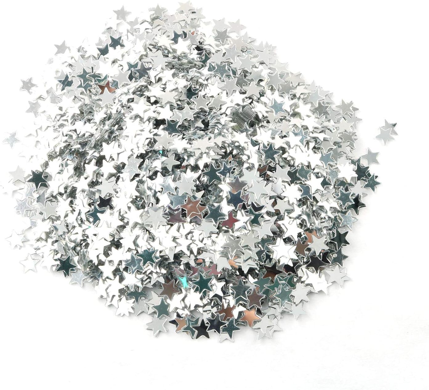 Tegg Star Confetti 30 Grams 6mm Gold and Silver Stars Sequin Metallic Foil Confettis Sprinkles for Wedding Anniversary Birthday Party Table Decoration