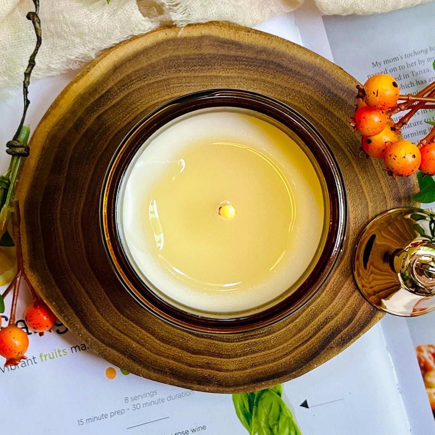 KOTKAS Lavender Eucalyptus Scented Candles - 8oz Natural Scented Soy Candles Non Toxic, Aromatherapy Eucalyptus Lavender Candles Gifts for Women Bath Relaxing Calming Soothing Relaxation Stress Relief