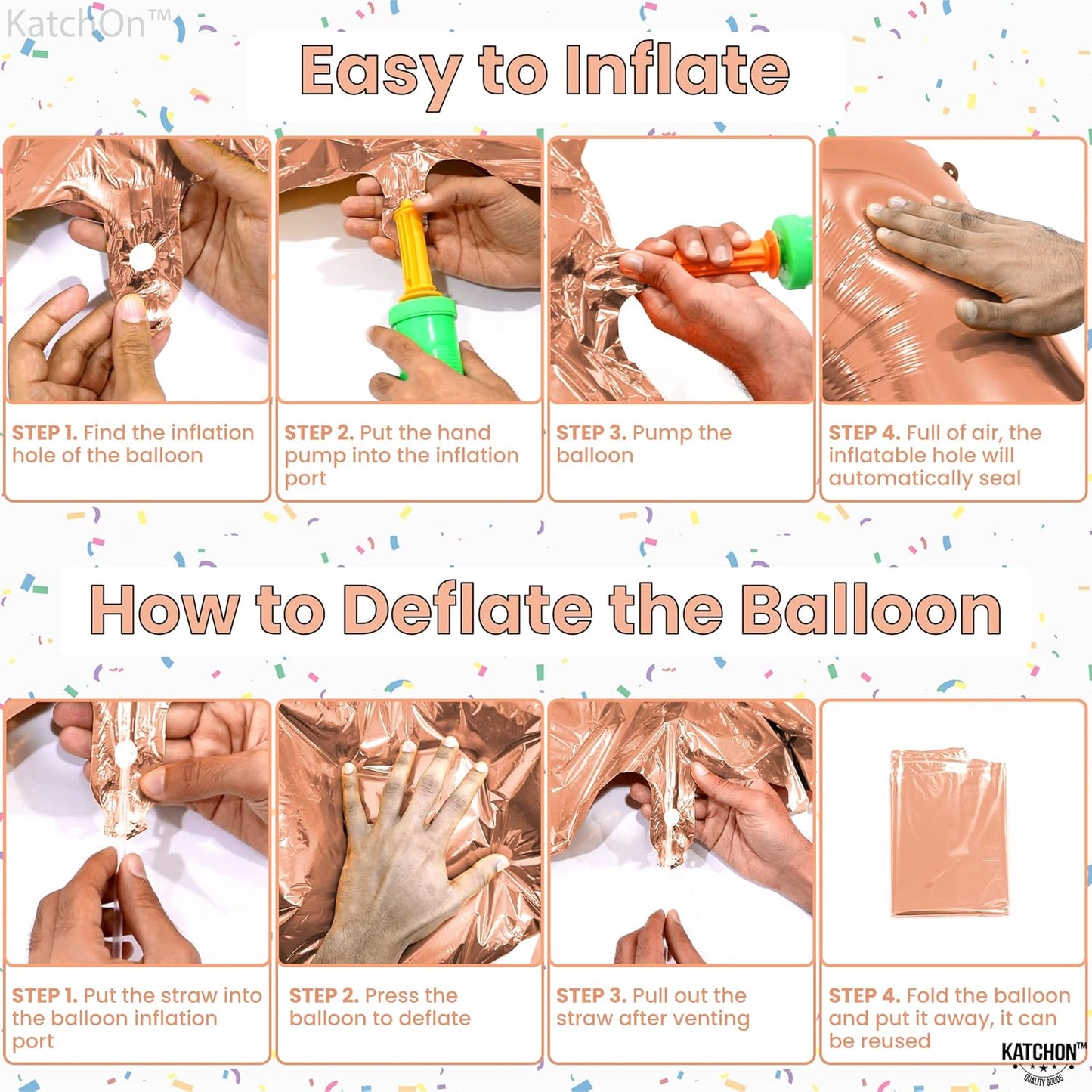 KatchOn, Rose Gold 16 Balloon Numbers - 40 Inch | Foil Balloon For 16th Happy Birthday Decorations for Girls | Rose Gold Balloon For Sweet 16 Party Decorations Anniversary Decoration