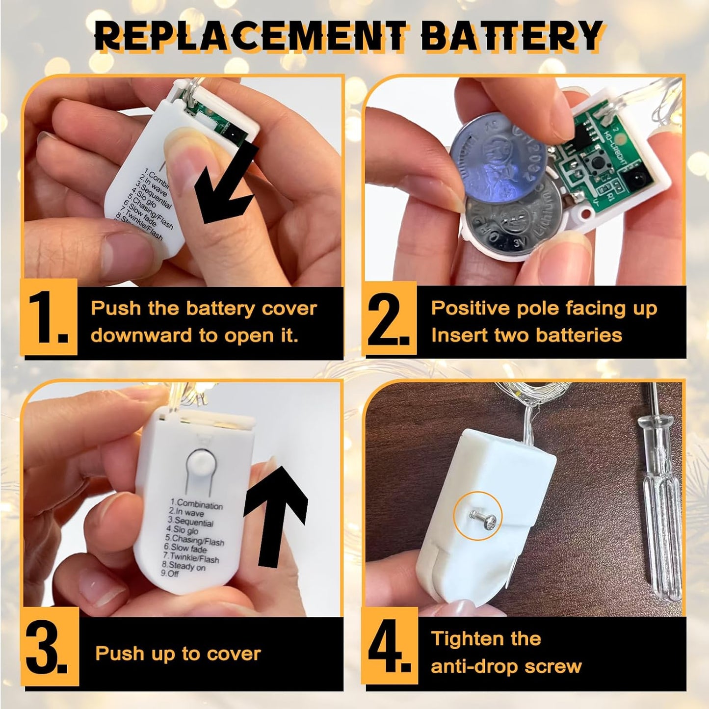 HXWEIYE 6 Pack Fairy Lights Battery Operated with Remote & Timer, 7ft 20LED Mini Firefly Starry Lights Mason Jar Lights for Indoor Outdoor Bottle Tree Party Wedding Thanksgiving(Warm White)