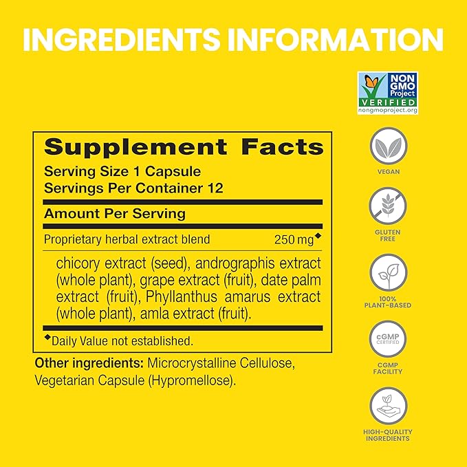 Himalaya PartySmart, One Capsule for a Better Morning, Plant-Based, Liver Support, Better Morning After Drinking, Clinically Studied, Non-GMO Project Verified, 12 Capsules