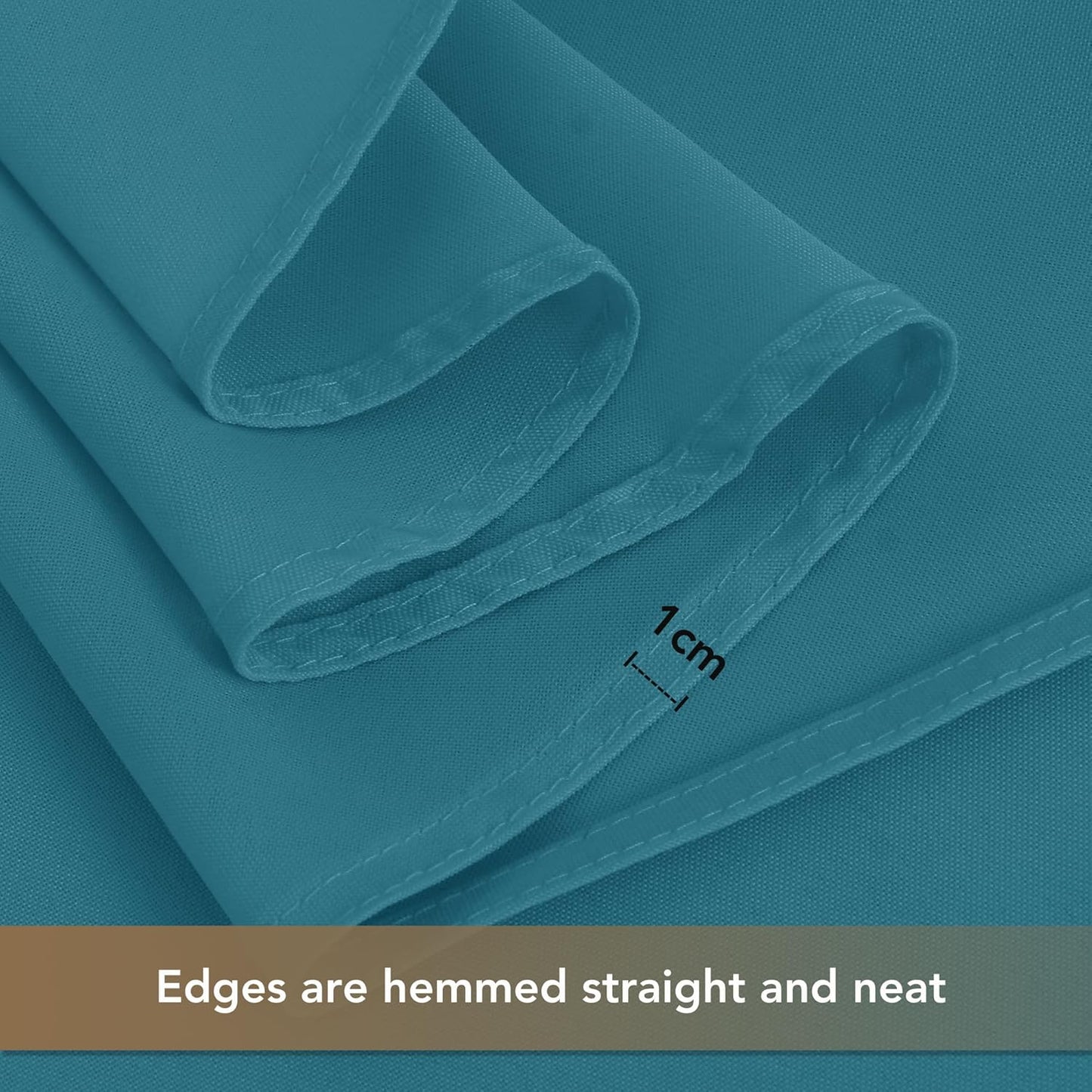 sancua Square Tablecloths 85x85 Inch - Teal Fabric Table Cloth for Square or Round Tables, Washable Polyester Table Cover for Outdoor Party, Birthday, Buffet, Resturant