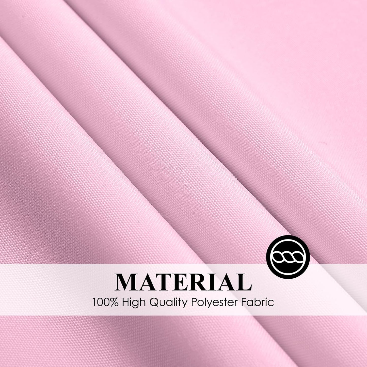 Round Tablecloth 132 Inch 6 Pack Pink Tablecloths Washable Decorative Linen Polyester Table Clothes Cover for Dining Table Banquets Buffet Parties and Wedding