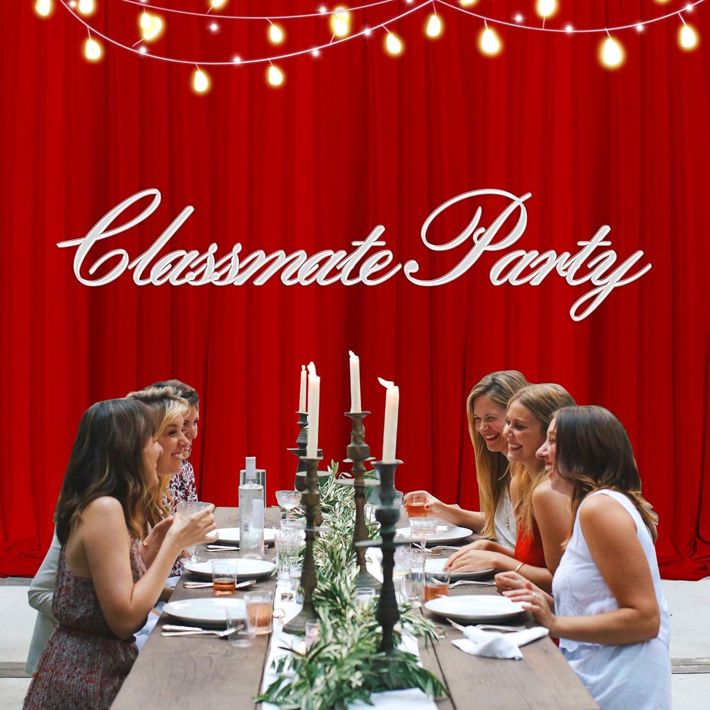 MEETSKY Red Backdrop Curtains for Party Valentine's Day Arch Stage Wedding Ceremony Red Curtains Fabric Photography Backdrop Drapes for BBirthday Party Baby Shower Christmas, 5ft x 10ft, 2 Panels