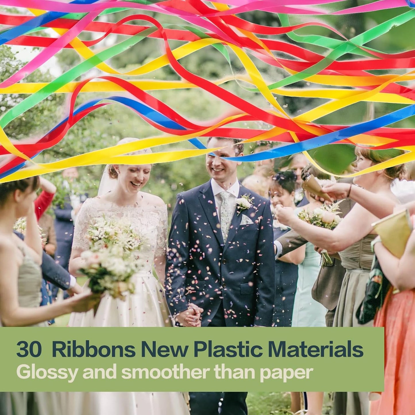 Confetti Poppers, 10Pack Plastic No Mess Streamers, Party Poppers for Birthday,Wedding,Celebrations,Graduation Party (Colorful, 10 Pack)