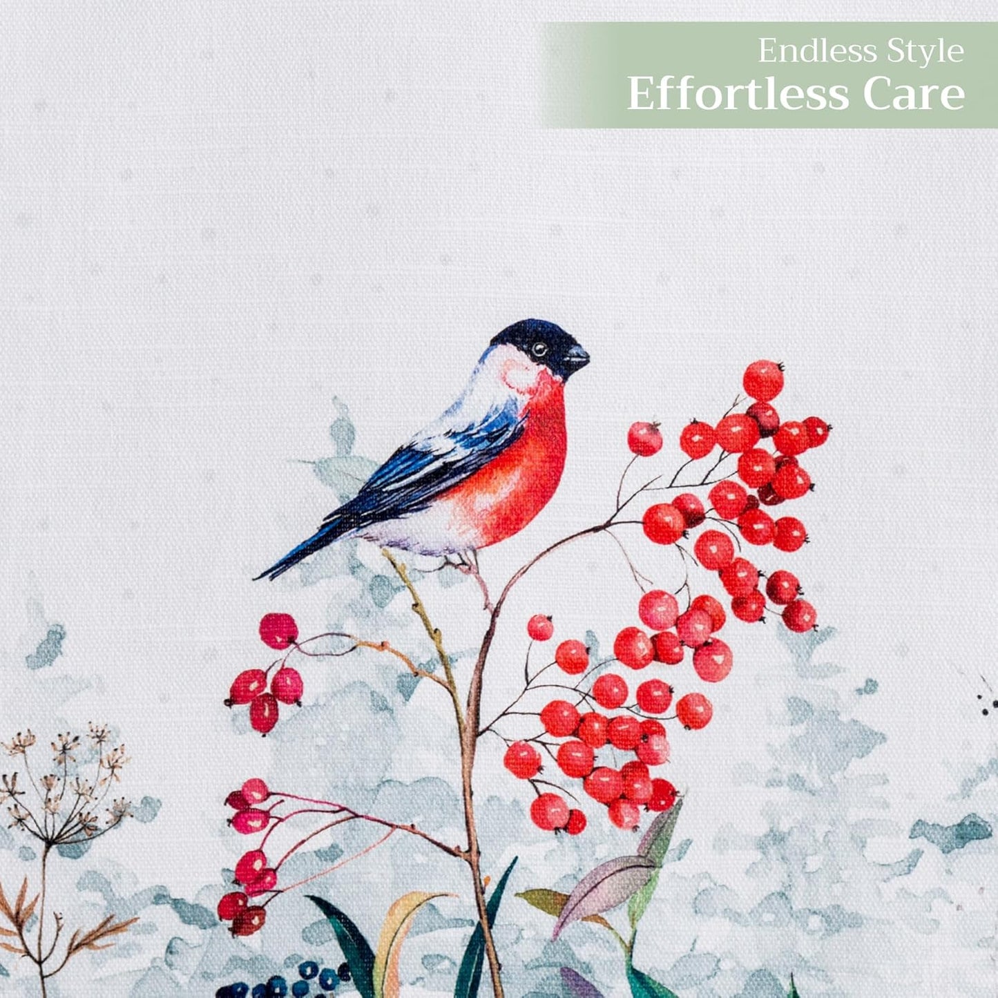 Maison d' Hermine Table Runner 100% Cotton Double Layer Table Runners 108 inches Long for Thanksgiving Christmas Decorations Home Kitchen Dining Party Wedding (Morzine, 14.5" x 108")