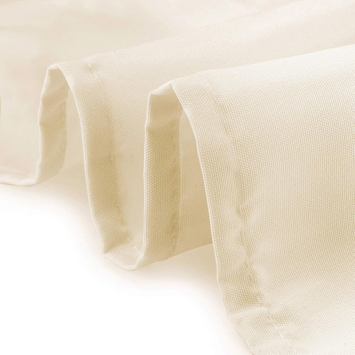 Lann's Linens - 10 Premium 54" Square Tablecloths for Wedding/Banquet/Restaurant - Polyester Fabric Table Cloths - Ivory