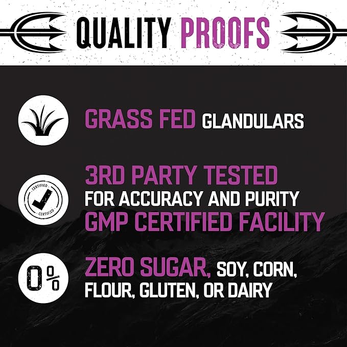 The Fittest Queen Supplement - Supports Hormone Balance, Fertility, Performance and Energy for Women - Grass fed Bovine Ovary, Liver, Bone Marrow & Heart - 180 Capsules