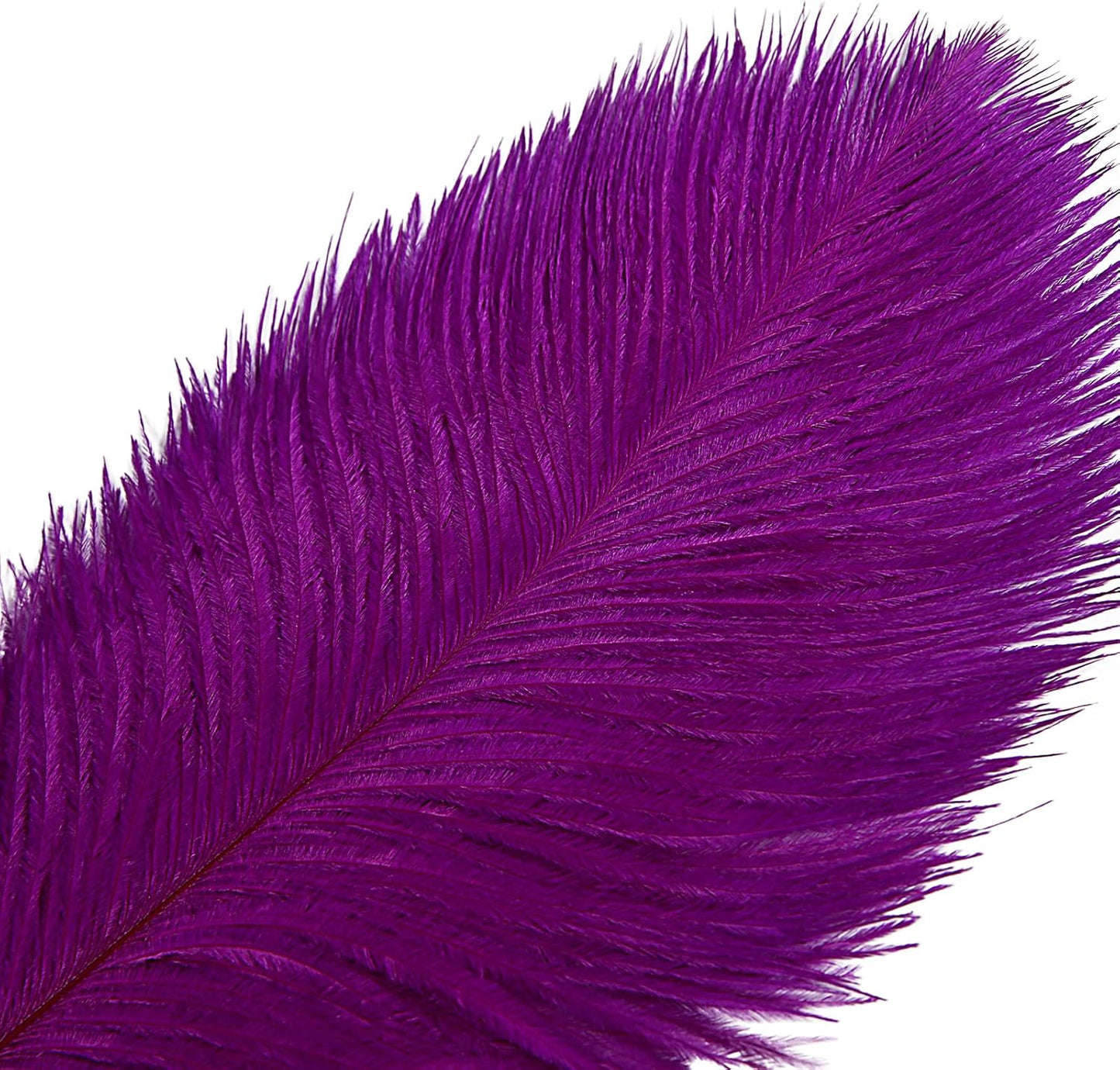 THARAHT 12pcs Purple Ostrich Feathers Natural Bulk 16-18Inch 40cm-45cm for Wedding Party Centerpieces Easter Gatsby and Home Decorate Ostrich Feather