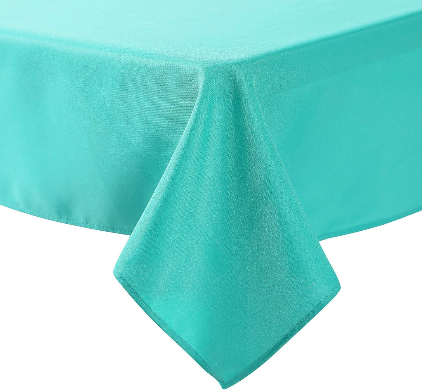 Cupuamon Square Tablecloth 70x70 inch Washable Polyester Fabric Table Cloth for Wedding Party Dining Banquet Decoration（70x70,Turquoise）