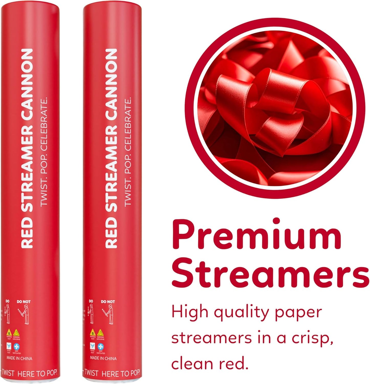 6 Pack Streamer Cannon Confetti Poppers | Biodegradable Rainbow Pack | TUR Party Supplies | Launches Up to 25ft | Giant (12 in) | Party Poppers for Graduation, Birthdays, Weddings & Other Celebrations