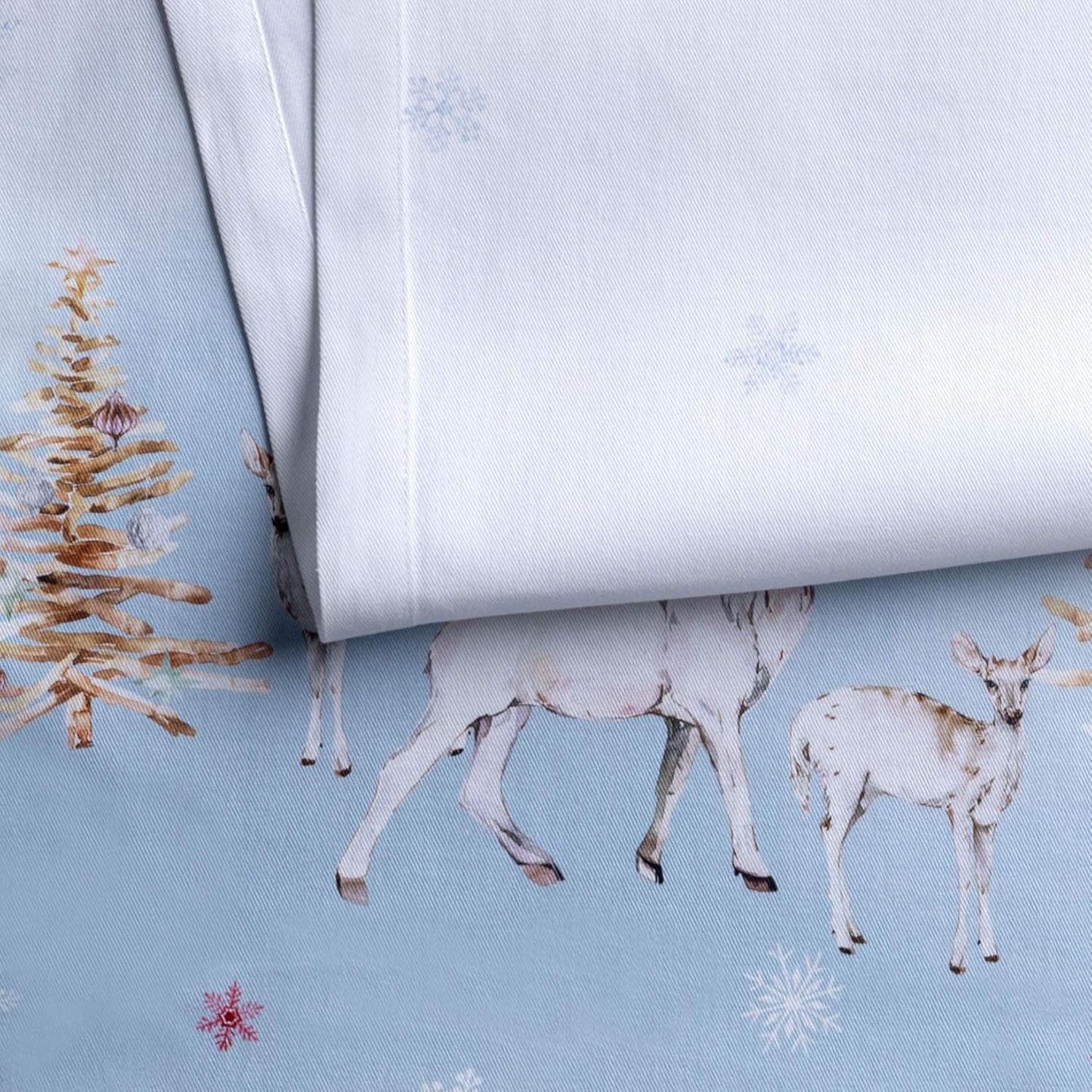 Maison d' Hermine Table Runner 100% Cotton Single Layer Table Runners 60 inches Long for Thanksgiving Christmas Decorations Home Kitchen Dining Party Wedding (Fairy Tale Forest, 14.5" x 60")