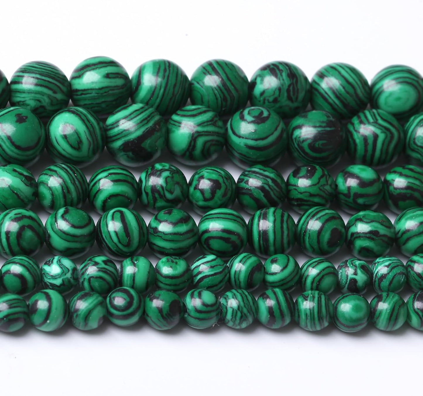 Turquoise Stone Beads Gemstone Round Crystal Energy Jade Beads Stone Beads for Jewelry Making DIY Bracelet Necklace Jewelry Making 1 Strand 15.5inch 31PCS 12MM