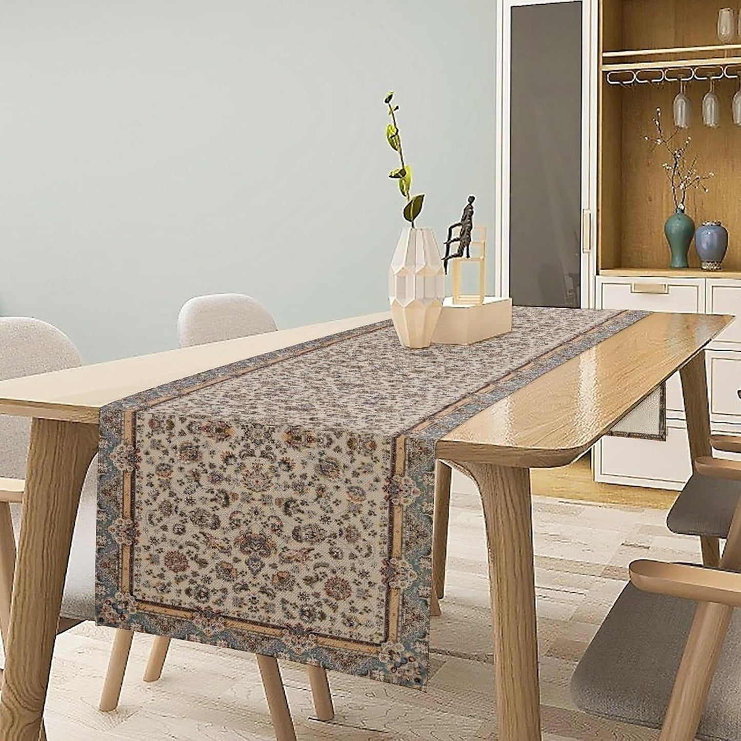 Farmhouse Vintage Flower Table Runner Morris Floral Farmhouse Rustic Coffee Kitchen Home Dining Party Table Decor 13x120in