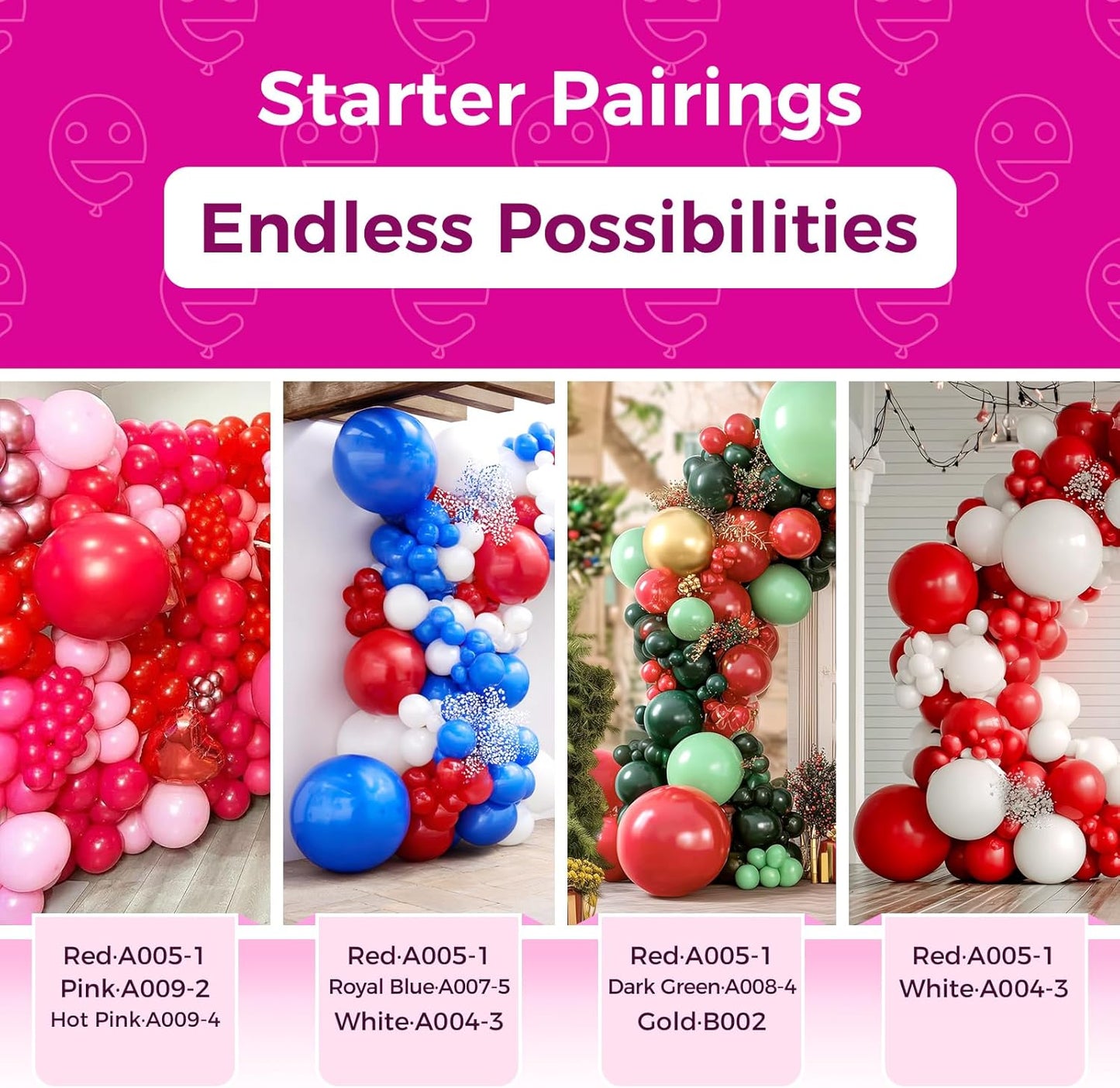 Bezente Red Balloons Latex Party Balloons - 100 Pack 12 inch Round Helium Red Balloons for Wedding Anniversary Birthday Valentine's 4th of July Independence Memorial Day Patriotic Party Decorations