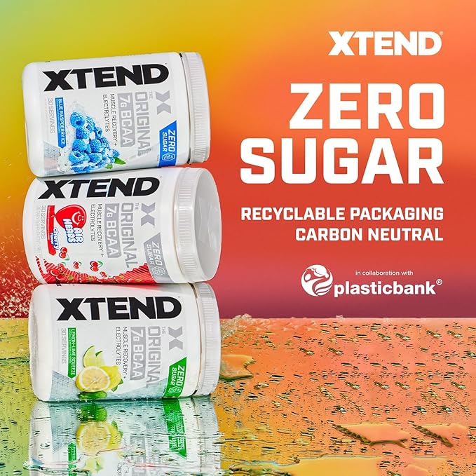 Xtend Original BCAA Powder 7g BCAA and 2.5g L-Glutamine, Sugar Free Post Workout Muscle Recovery Drink with Amino Acids for Men & Women, 90 Servings