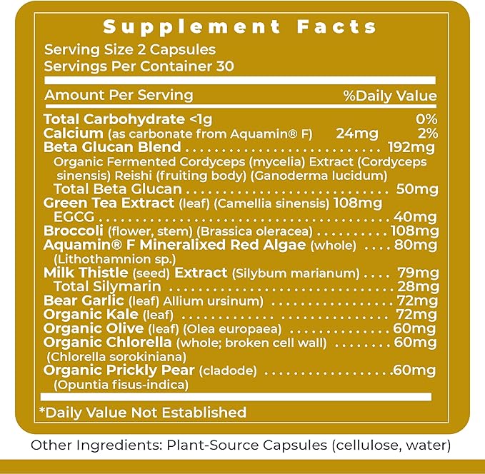 Premier Research Labs Premier Daily One - Super Greens, Vegetable Supplements for Adults with Cruciferous Veggies, Milk Thistle for Liver Support, Phytonutrients, Beta Glucan - 60 Vegetarian Capsules