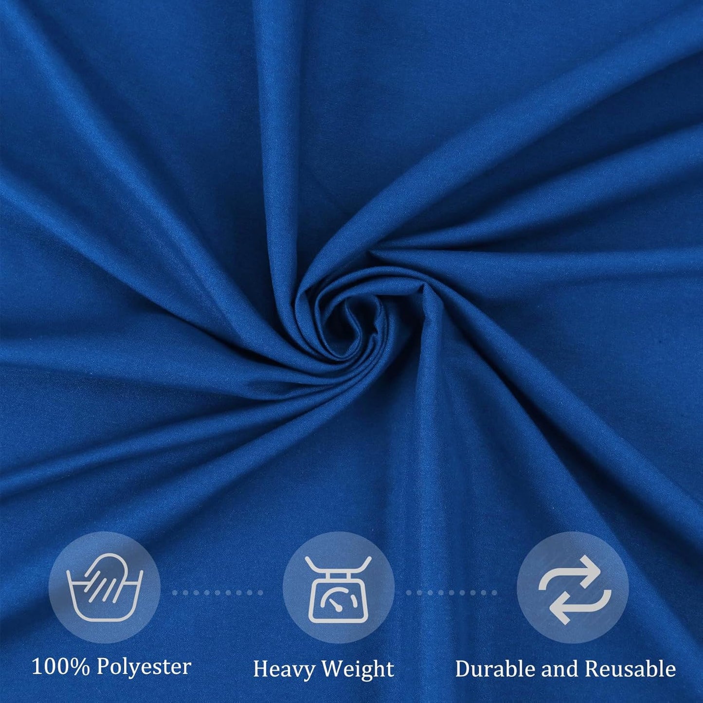 8 Pack Premium Round Tablecloth 120 Inch Round Table Covers Washable Polyester Fabric Round Table Clothes for Wedding Party Reception Banquet Buffet Restaurant (Royal Blue, 120 Inch)