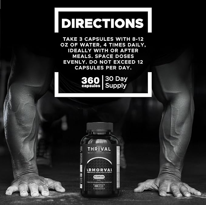 ARMORVAL Cycle Support, PCT | Most Stacked Organ Protector – Ultra-Potent Extracts with Milk Thistle 50:1, Astragalus 20:1, NACET & TUDCA | Liver, Kidney, Heart & More | 360 Caps