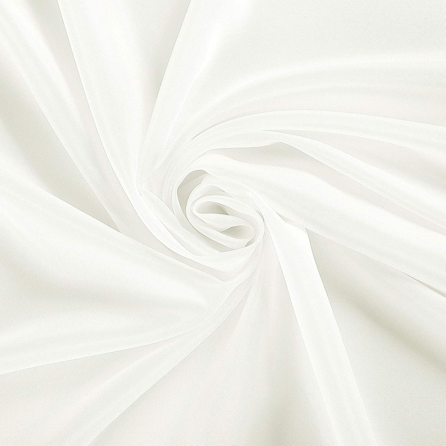 Ascoza 2pack 132 Inch Ivory Round Tablecloth in Polyester Fabric for Wedding/Banquet/Restaurant/Parties