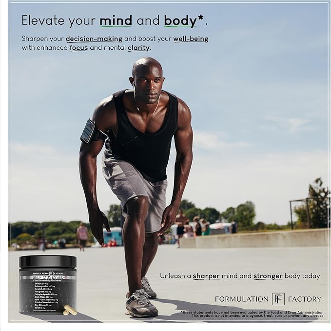 Self Obsessed 10 in 1 Masculinity Maximizer Supplement, Shilajit for Men, Tongkat Ali, Ashwaganda, Fenugreek Muscle Growth, Energy, Drive, Strength, Recovery 2 Month (Pack of 1)