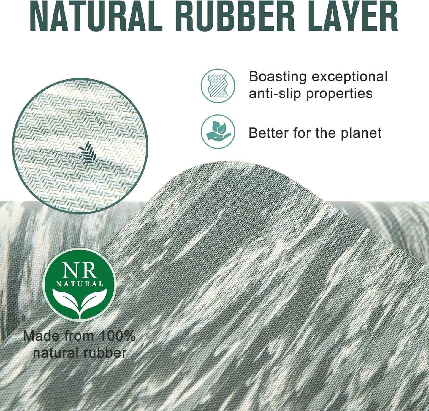 UMINEUX Extra Thick Yoga Mat, 2/5 Inch (10MM), Natural Rubber and TPE Non Slip Yoga Mats with Strap for Women Men, Eco Friendly Exercise Mat for Yoga, Pilates and Home Workout