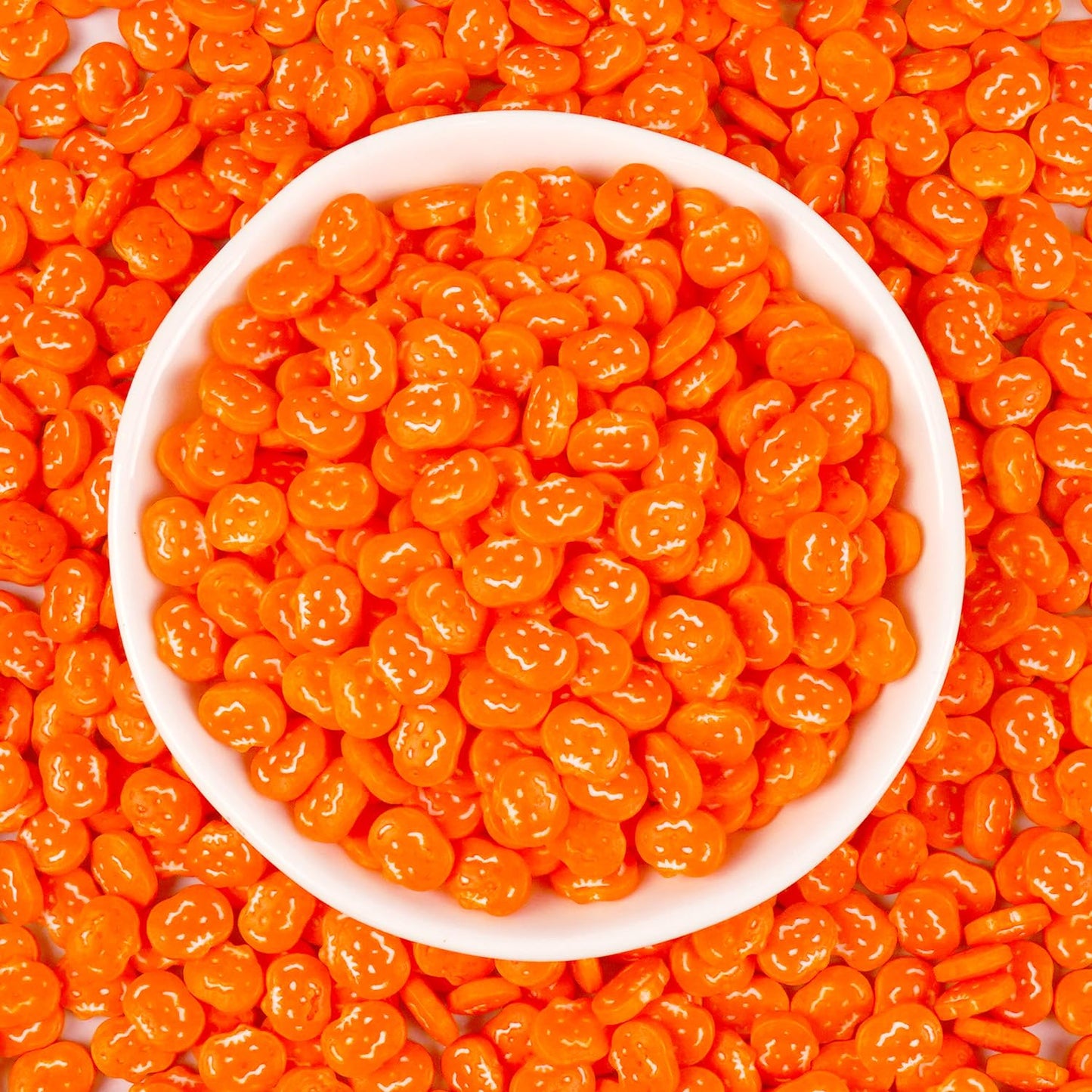 Edible Pumpkin Sprinkles for Cake Decorating, Halloween Orange Sugar Sprinkles, 150g/5.29oz, Perfect for Cake Decoration, Cupcake Decorations Ice Cream Toppings