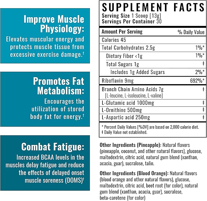 Wilderness Athlete - BCAAs - Branched Chain Amino Acids Powder - Essential Amino Acids Supplement for Men & Women - BCAA Supplement with Optimal Amino Acid Complex (Pineapple)