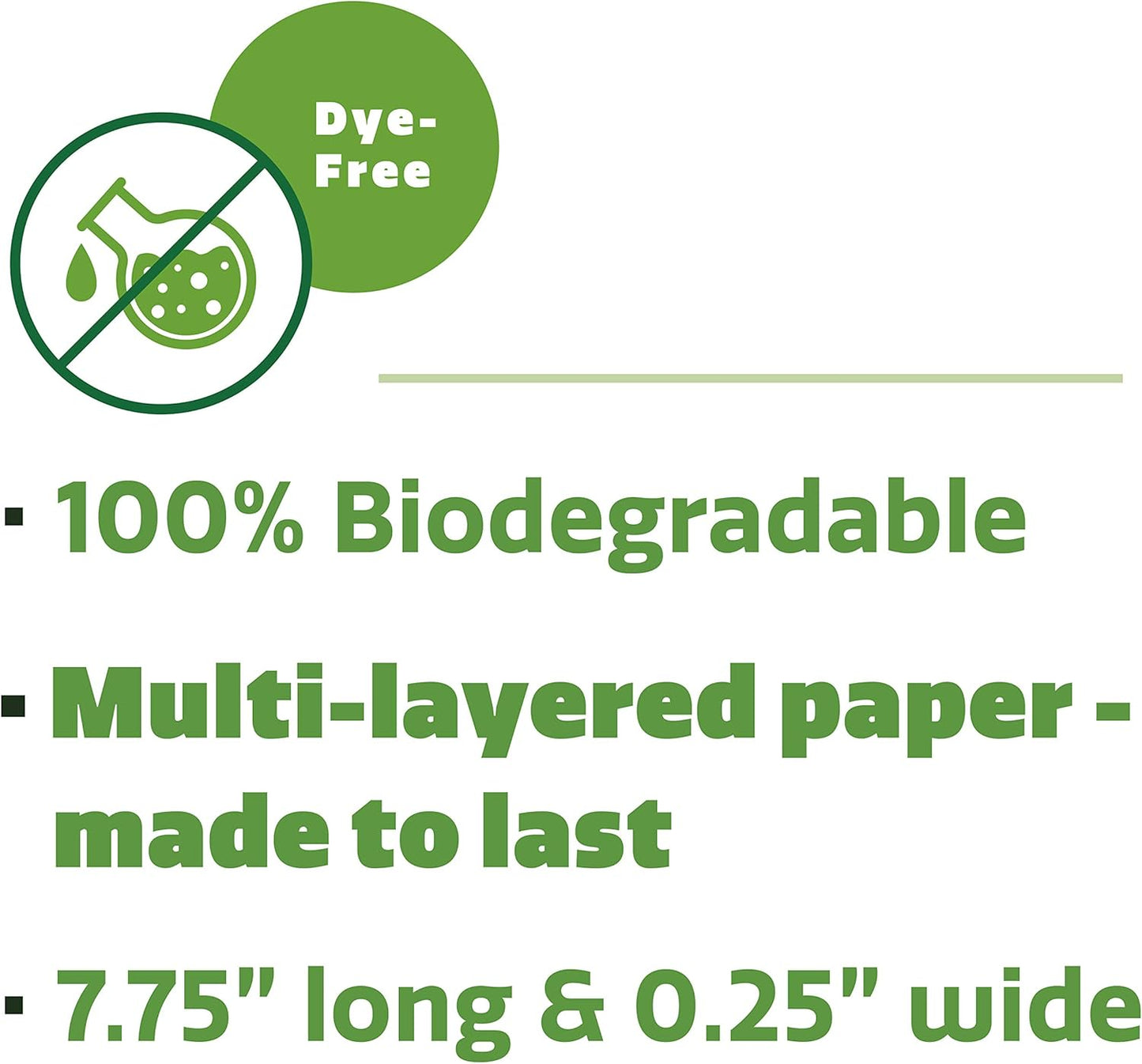 Comfy Package [Case of 4,800] Kraft Paper Straws, 100% Biodegradable & Ink-free, Straws for drinking and Crafts - Kraft