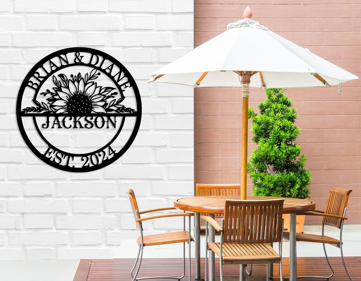 Custom Metal Sign – Personalized Wedding Sign, Last Name Established Sign, Family Name Sign, Perfect Anniversary Couple Gift