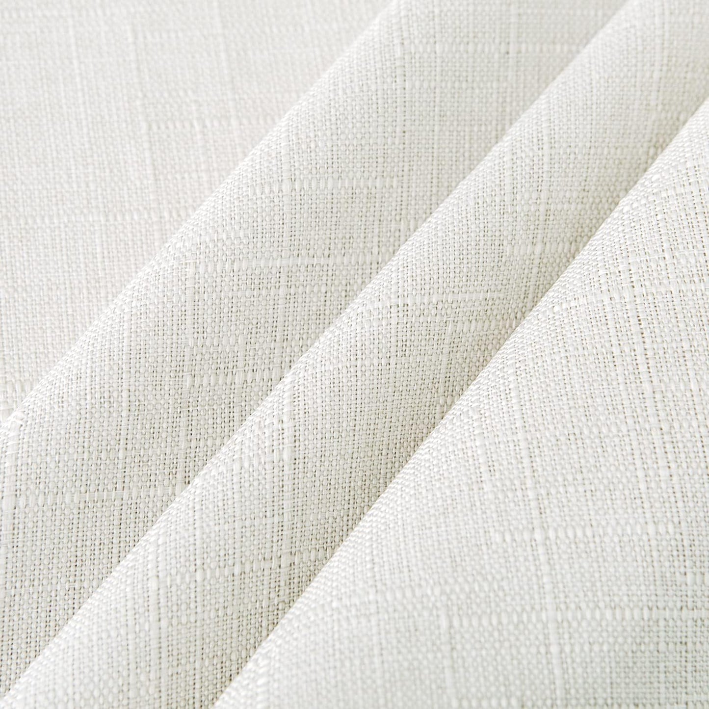 NLMUVW Square White Linen Tablecloth, Small Table Cloth Cover Textured Water Resistant Farmhouse Decorative for Cafe Dining Card Kitchen