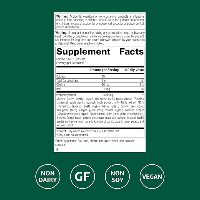 Standard Process SP Cleanse - Healthy Kidney & Liver Support Supplement - Formula Aids Gallbladder Function - Digestive Support Supplement with Apple Pectin, Barley, Beetroot & More - 150 Capsules