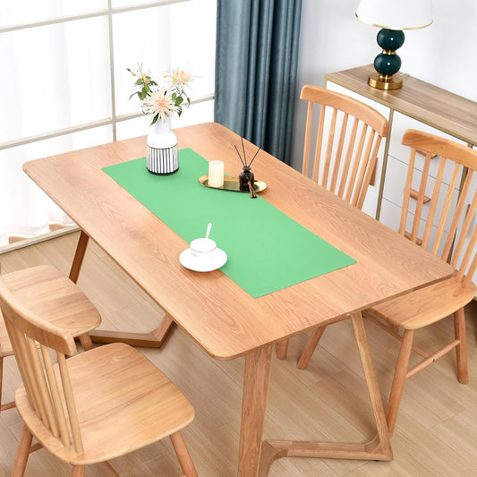 Farmhouse Sage Green Table Runner Small Short Table Runners 36 Inches Coffee Table Runner for Dresser Living Room Bedroom Holiday Party Banquet 12X36 Inch