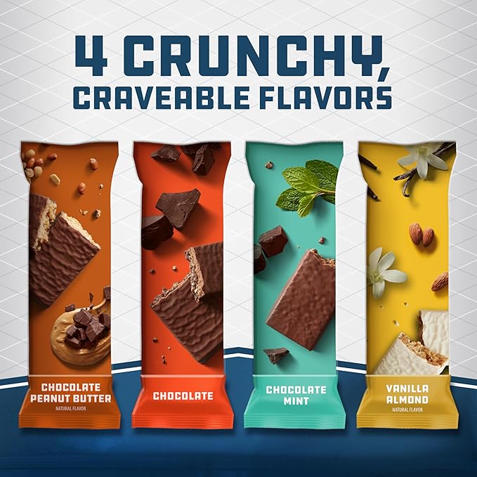 CLIF BUILDERS Protein Bars - Variety Pack - 20g Plant Based Protein - Gluten Free - Non-GMO - Low Glycemic - No Artificial Sweeteners - 2.4 oz. (12 Count)