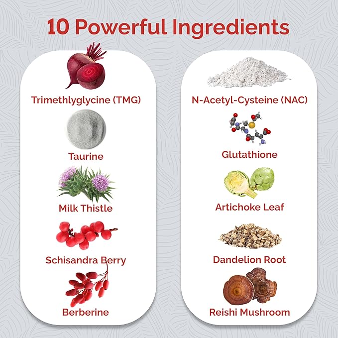 Ultra Liver Supplement for Liver Support and Gallbladder Support - Powered by TMG, NAC Milk Thistle, and More - Liver Cleanse Detox & Repair - 60 Capsules