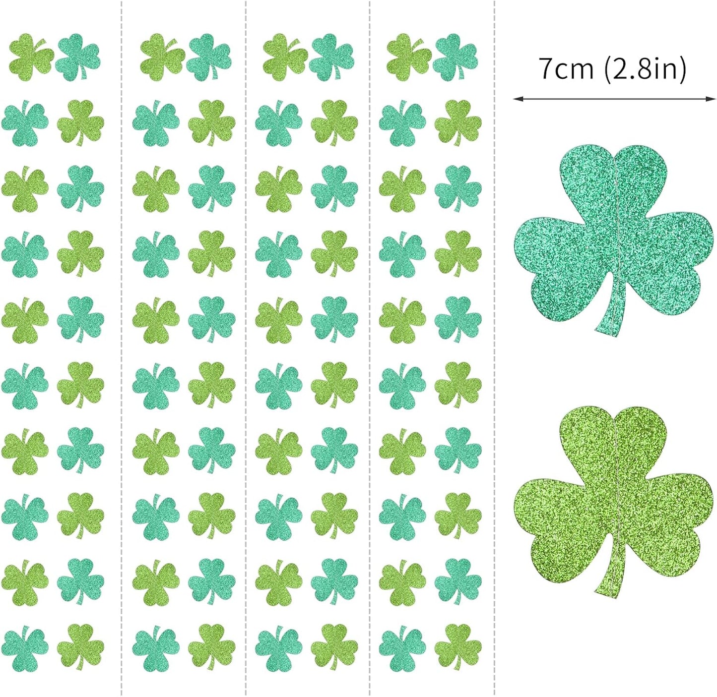 St-Saint Patricks-Day Decorations Shamrock Green-Garland - 35ft St. Patrick's Day Decorations Hanging Decoration Streamers Banner, Baby Birthday Irish Party Decor Accessories Panduola